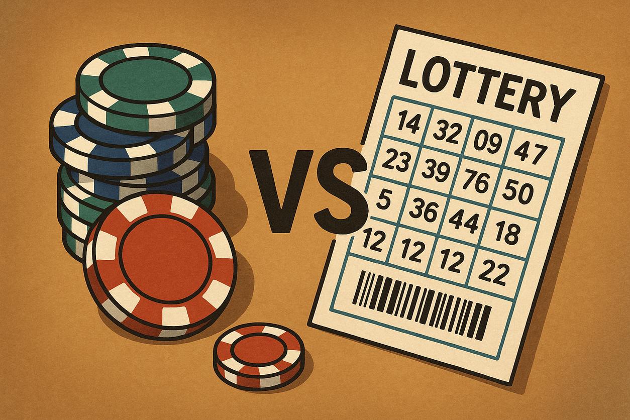 การพนันกับหวย: เปรียบเทียบความแตกต่างและความเสี่ยง