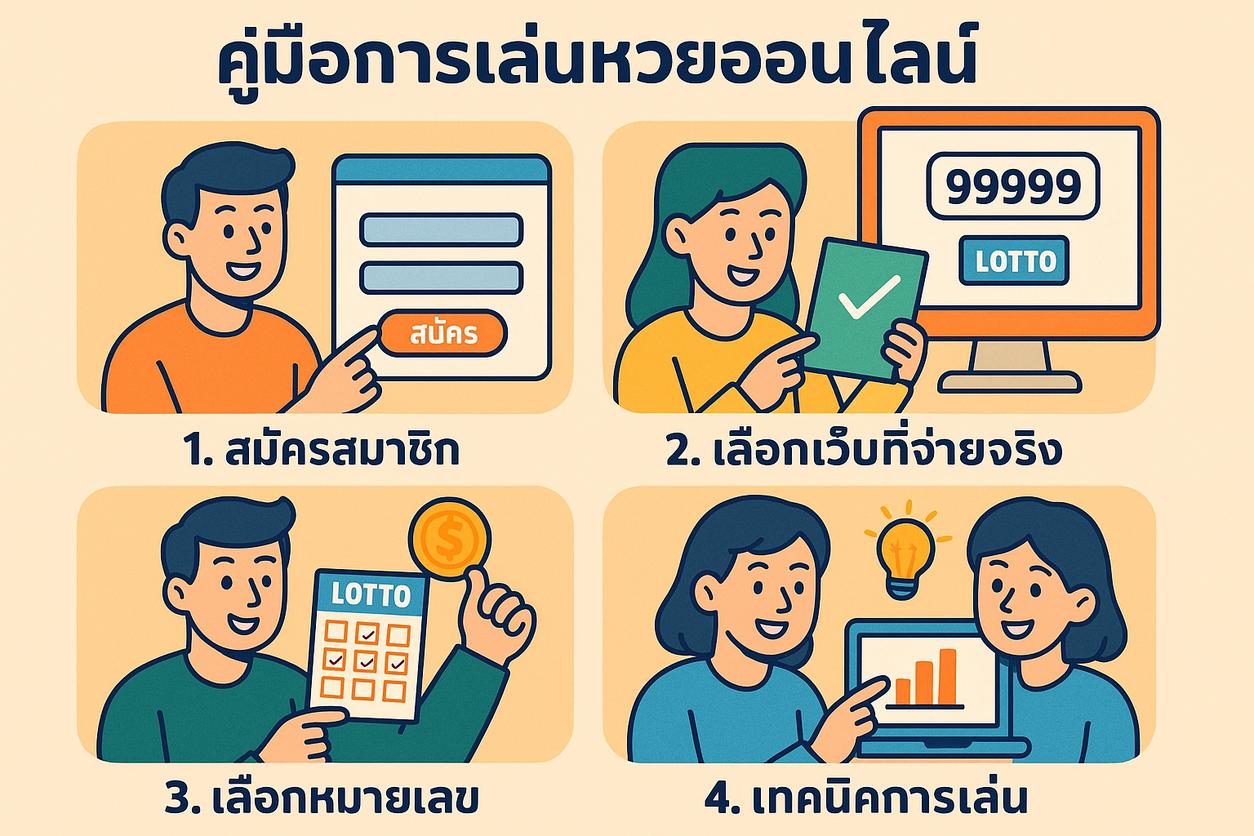 คู่มือการเล่นหวยออนไลน์: หวยจ่ายจริงจริง สอนเล่นฟรี!