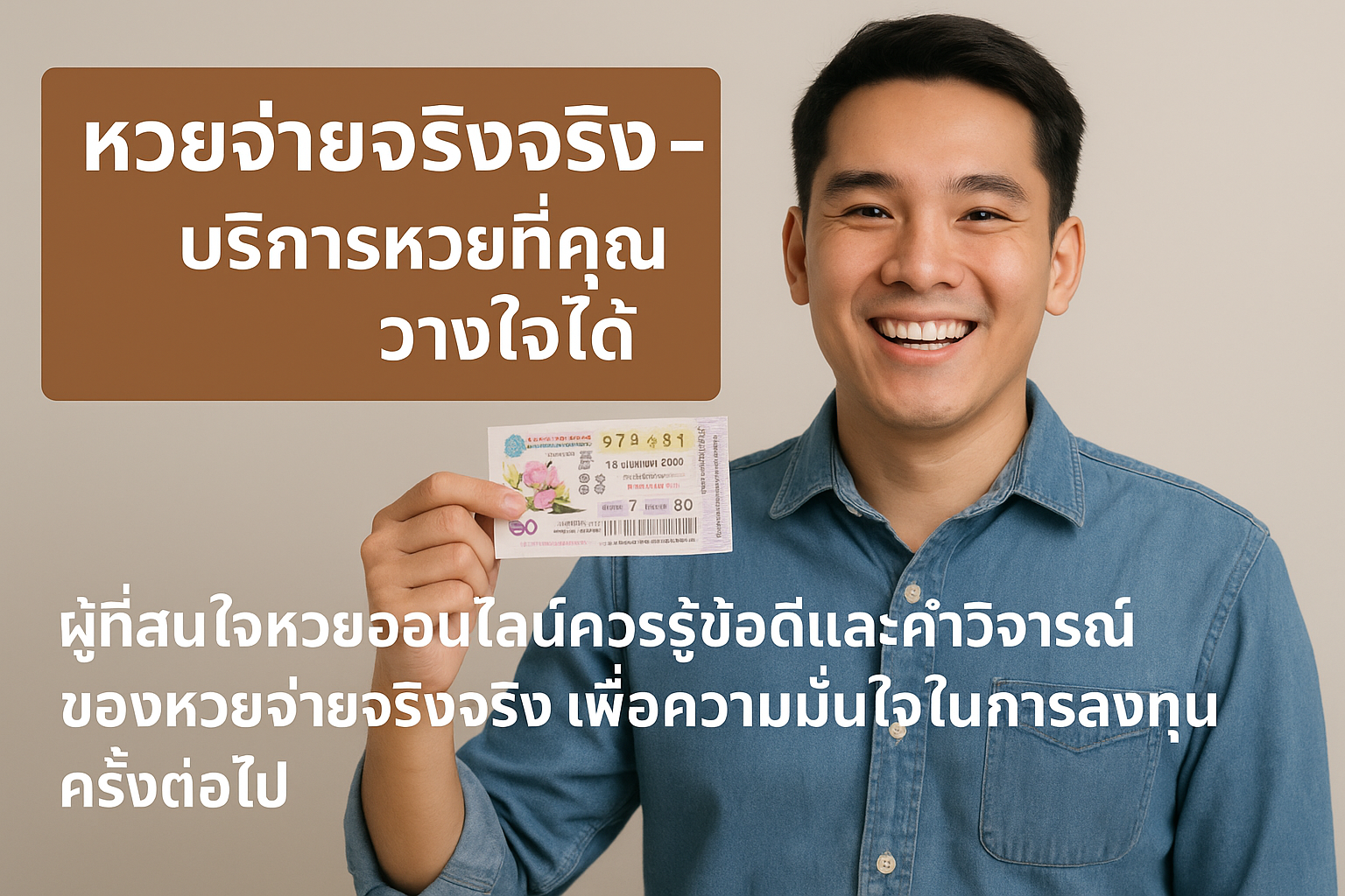 หวยจ่ายจริงจริง – บริการหวยที่คุณวางใจได้